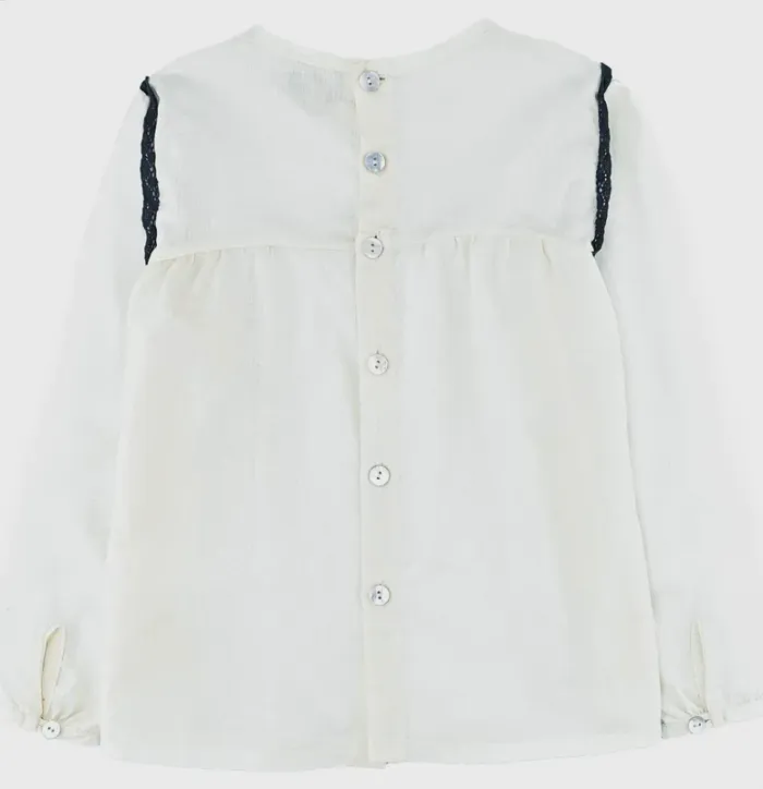 Blouse à manches longues 4 ans en coton Bonnet à Pompon - photo numéro 2