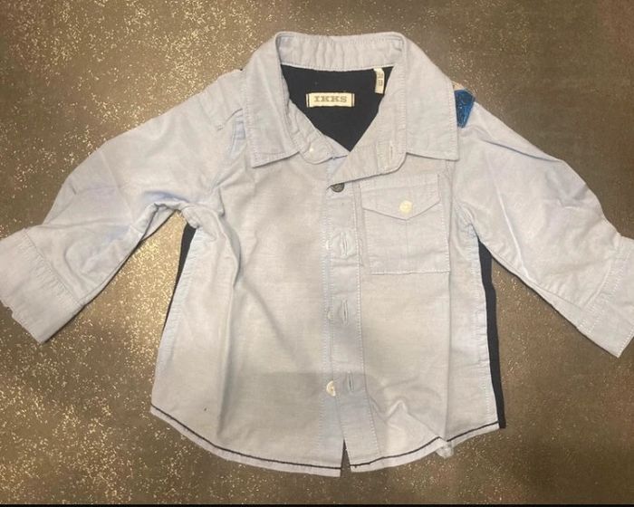 Lot de 2 chemises Ikks taille 3 mois - photo numéro 2
