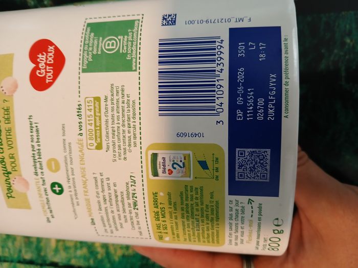 🍼 Lot de 6 boîtes de lait Blédilait 1er âge (BLEDINA ) - photo numéro 4