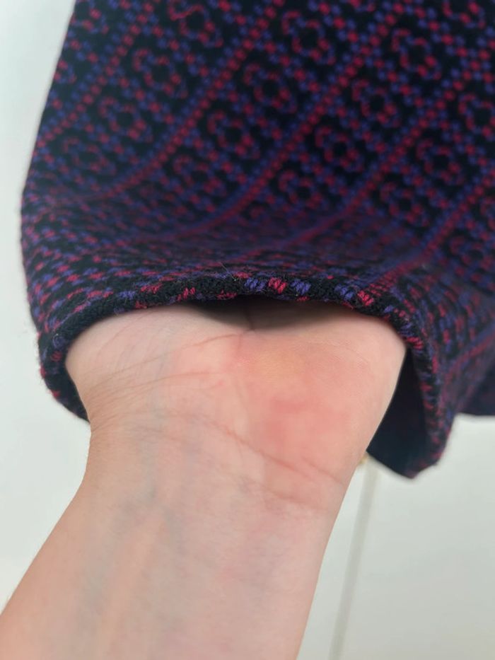 Jupe vintage épaisse - violette et Fushia taille 36 - photo numéro 3