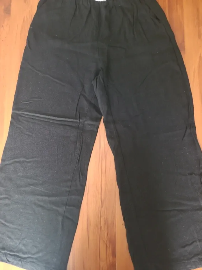 Pantalon effet lin straight femme - photo numéro 2