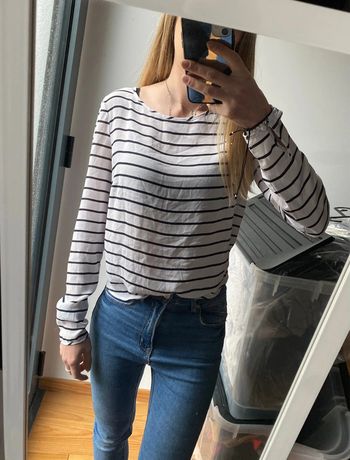 Top fluide marin rayé