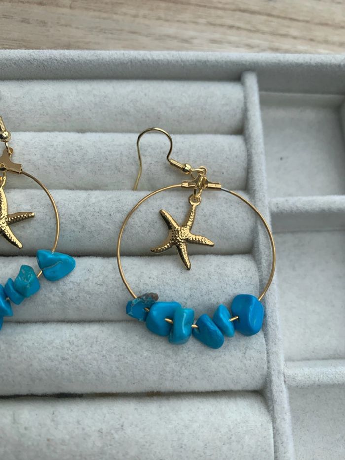boucles d'oreilles acier inoxydable - photo numéro 3