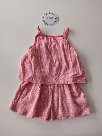 Combishort chic fille 4 ans okaidi tbe