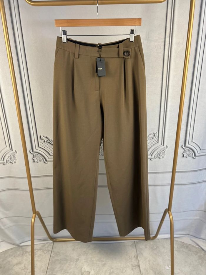 Pantalon jambes Larges Maje 40 Camel Neuf