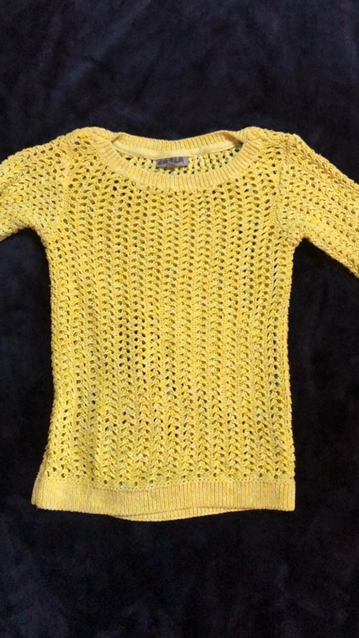 Pull à mailles larges fille 8 ans
