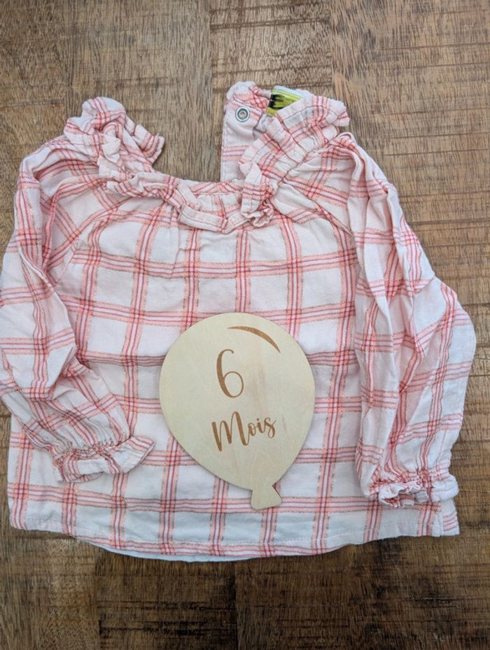 Blouse à carreaux