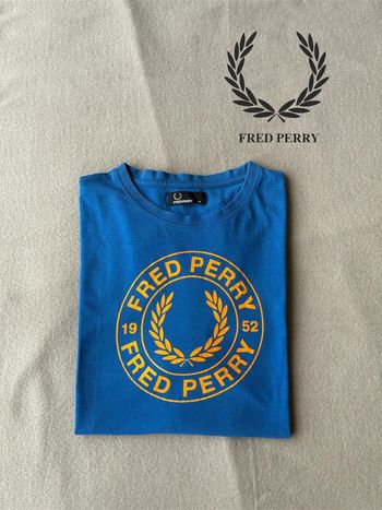 Tee-shirt Fred Perry bleu homme taille XL
