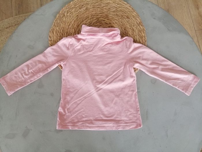 Sous pull rose, détail cœur doré, taille 4 ans. - photo numéro 3