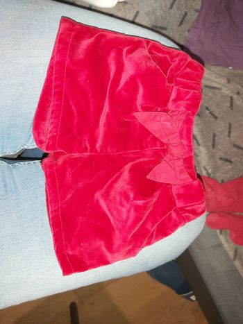 Short velours 6mois 68cm obaibi