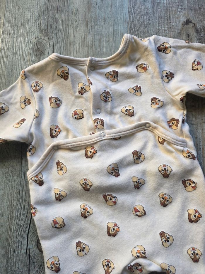 Pyjama disney tic et tac avec bavoir 3 mois neuf - photo numéro 8