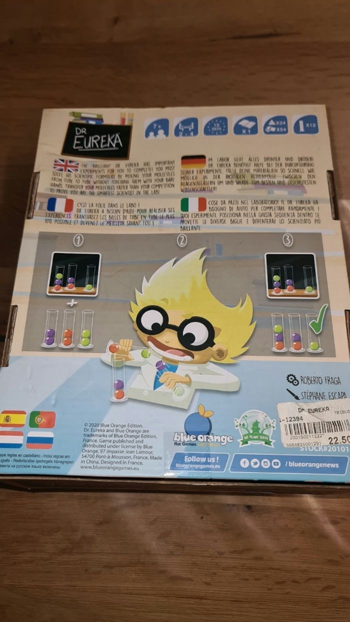 Jeu de société Dr Eurêka des éditions Blue Orange, - photo numéro 3