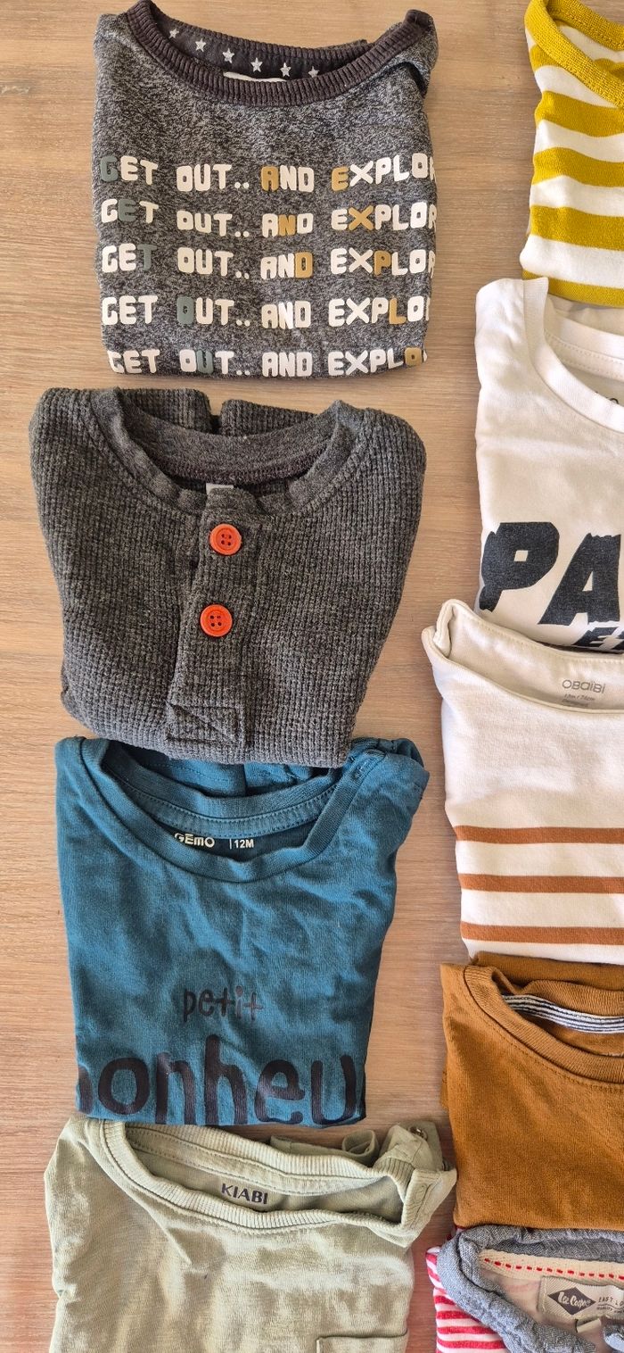 Lot tee-shirts manches longues - photo numéro 2