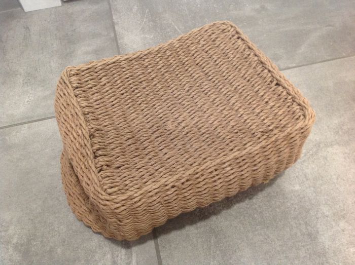 Panier de rangement rectangulaire en osier souple - photo numéro 7