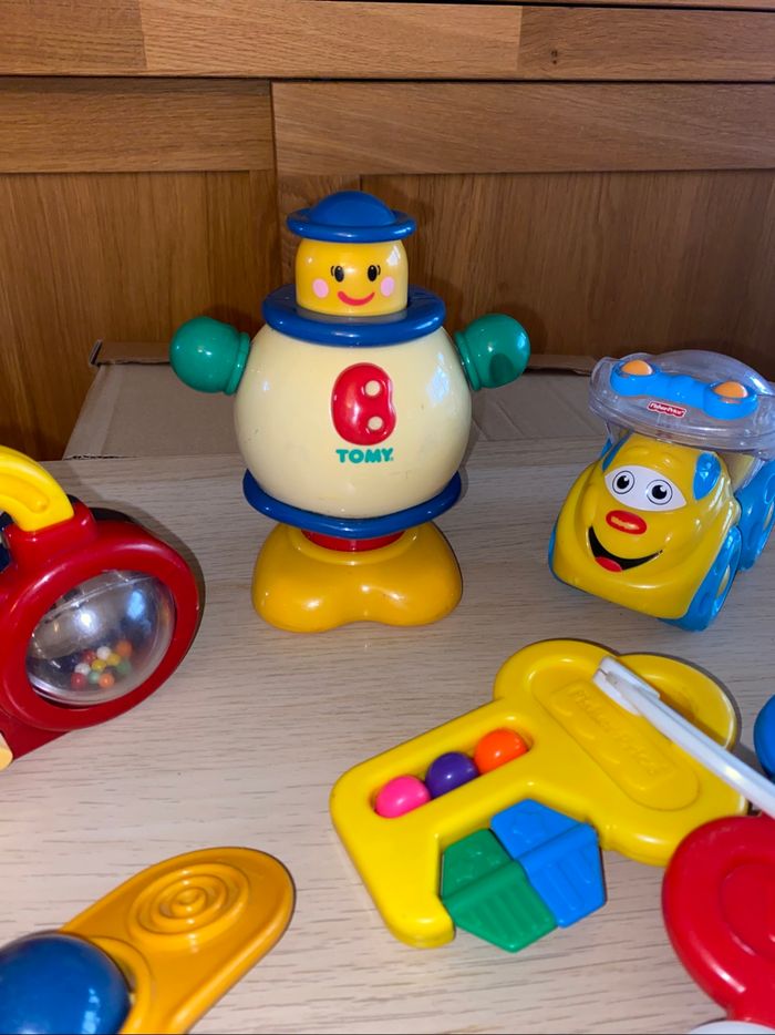 Hochets jouet bébé éveil Fisher price berchet Mattel tomy 1992 1994 1998 2007 - photo numéro 4