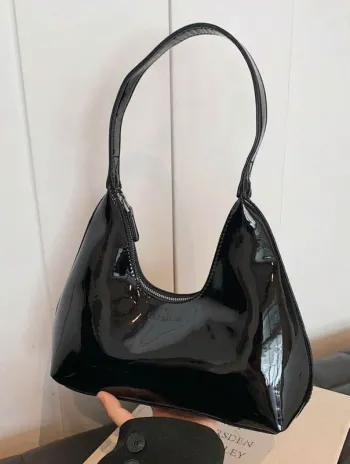 🖤 Sac sous-bras crescent français rétro minimaliste 🖤