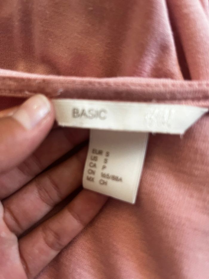 Robe rose pale H&M 36 - photo numéro 3