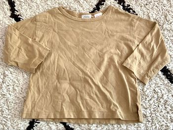 Tshirt ml beige Zara 18/24 mois