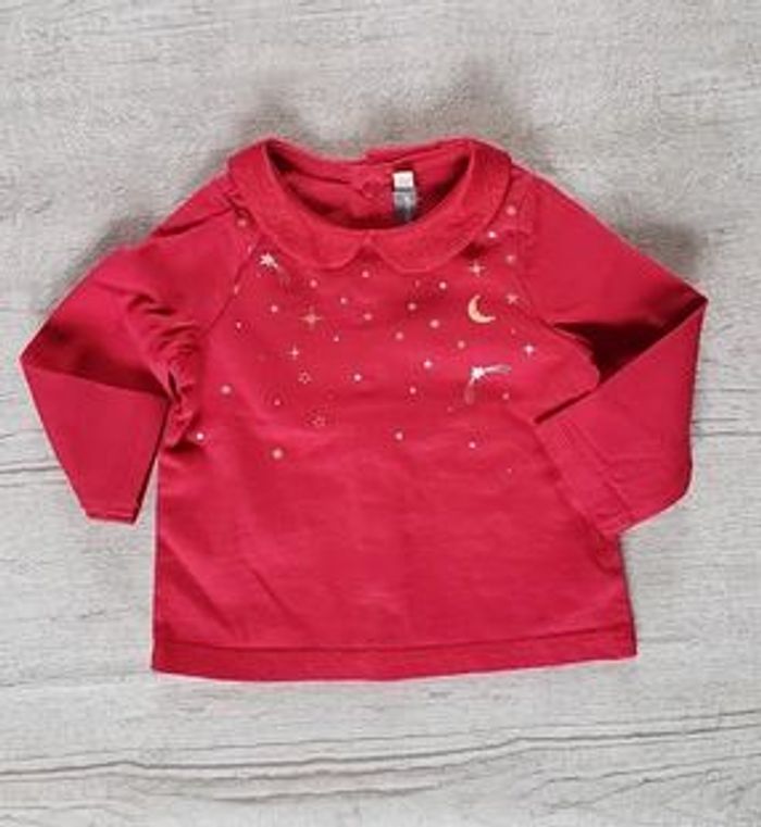 Ensemble fille 6 mois rouge et gris clair Sergent Major - photo numéro 3