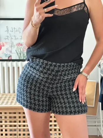 Short Claudie Pierlot noir et gris taille 36