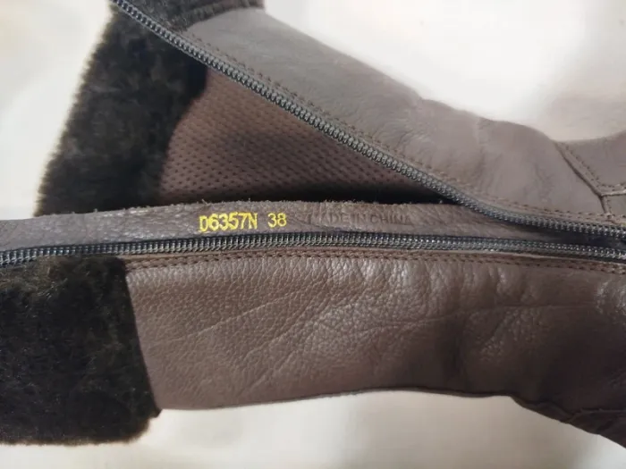 Bottes marron sans talon femme - Geox T 38 - photo numéro 12