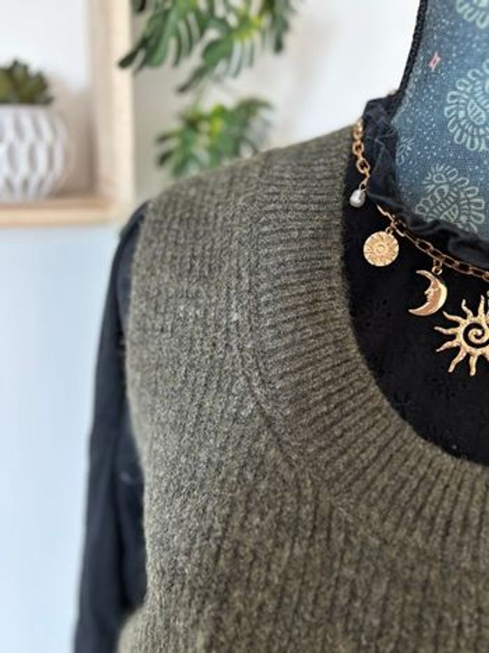 Pull sans manches MANGO taille M - photo numéro 2