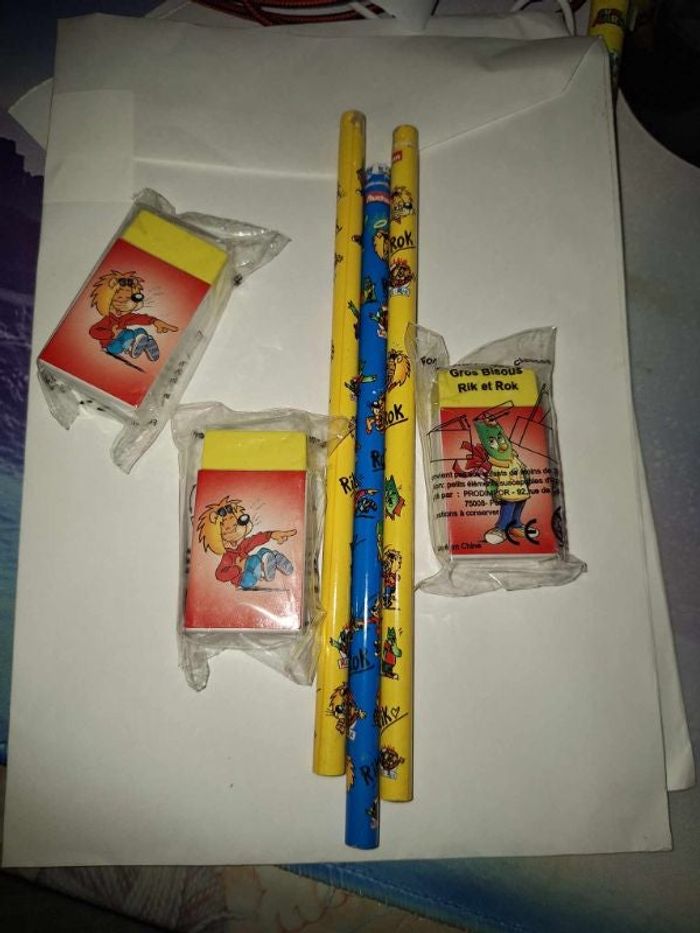 lots crayons rik et rok