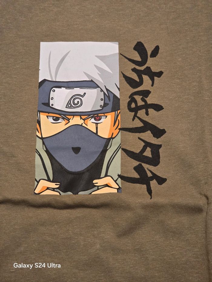 T-shirt kaki Kakashi - Naruto Shippuden - Taille S - photo numéro 2