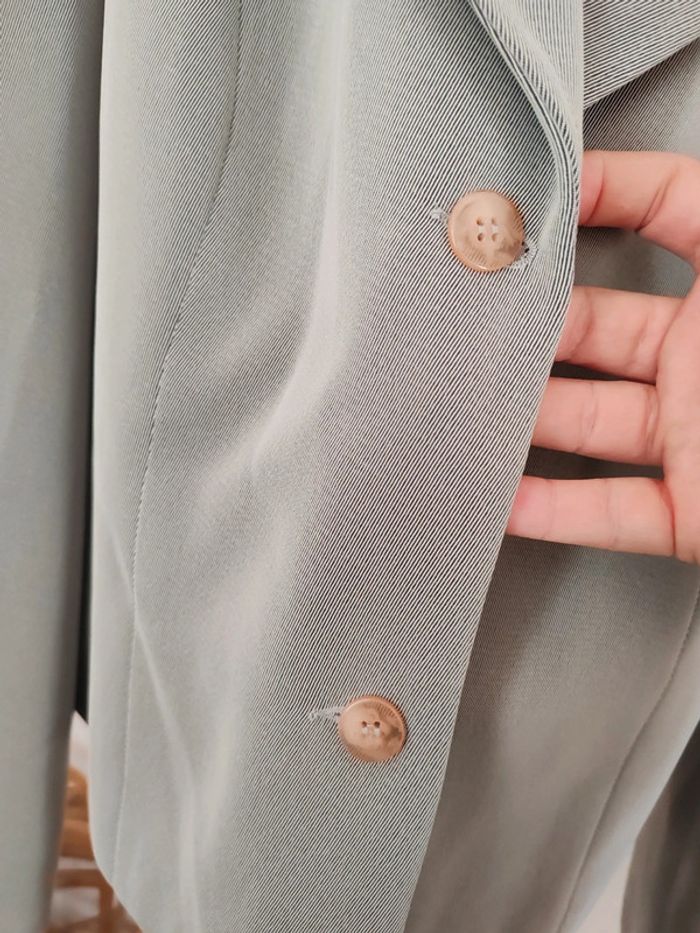 Veste vintage verte olive pastel - photo numéro 3