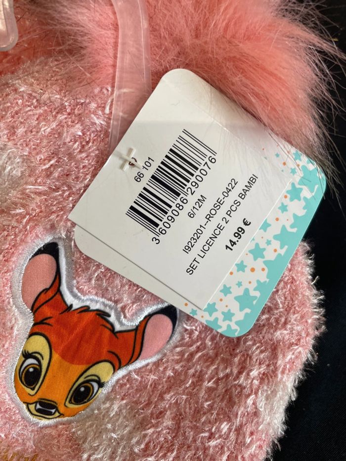 Bonnet et moufles bambi - photo numéro 2