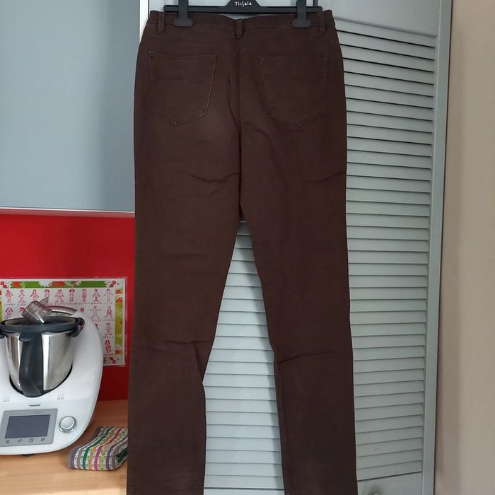 Pantalon skinny marron - photo numéro 3