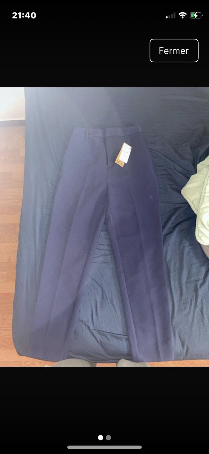 Pantalon bleu Kiabi