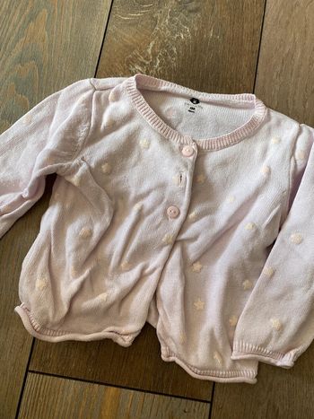 Gilet rose avec étoile grain de blé 6 mois