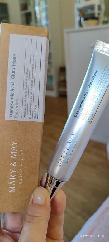Kbeauty Mary & May Crème Contour Des Yeux Tranexamic Acid + Glutathione Eye Cream 30 gr