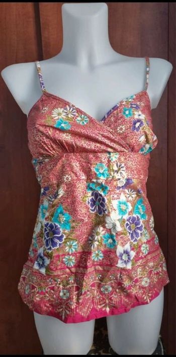 Top à motif fleur S/M