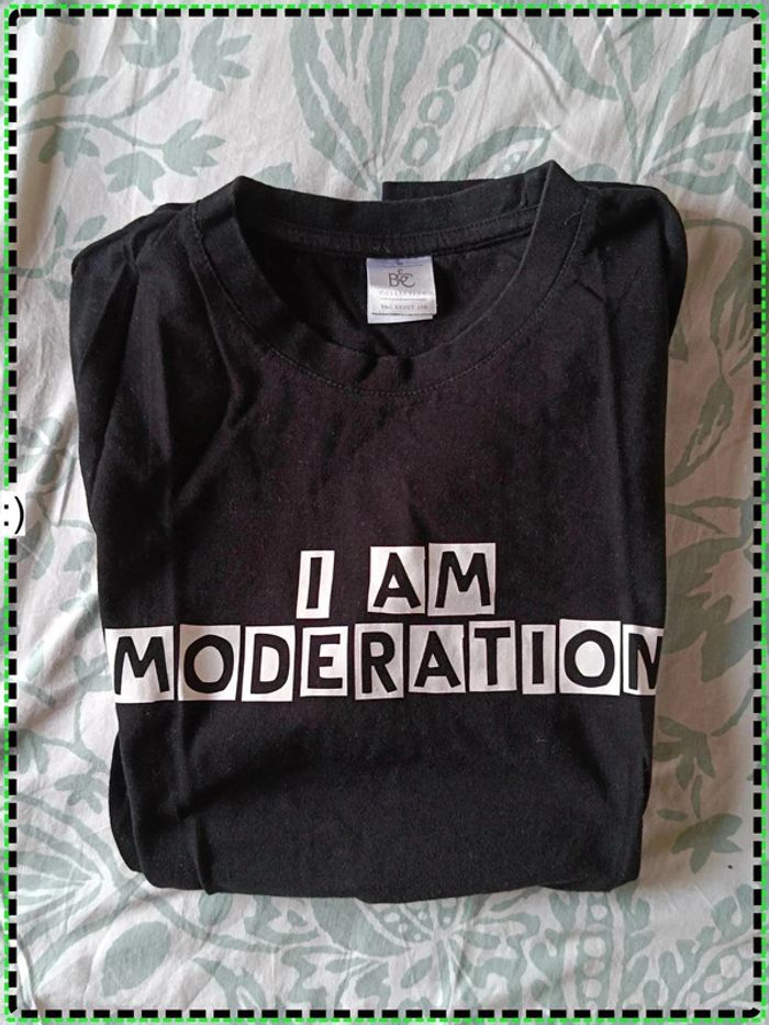 T-shirt humoir alcool I am Moderation / Beer love me Taille M - photo numéro 3