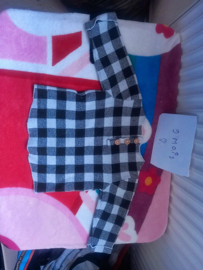 Haut pull carreaux - photo numéro 4