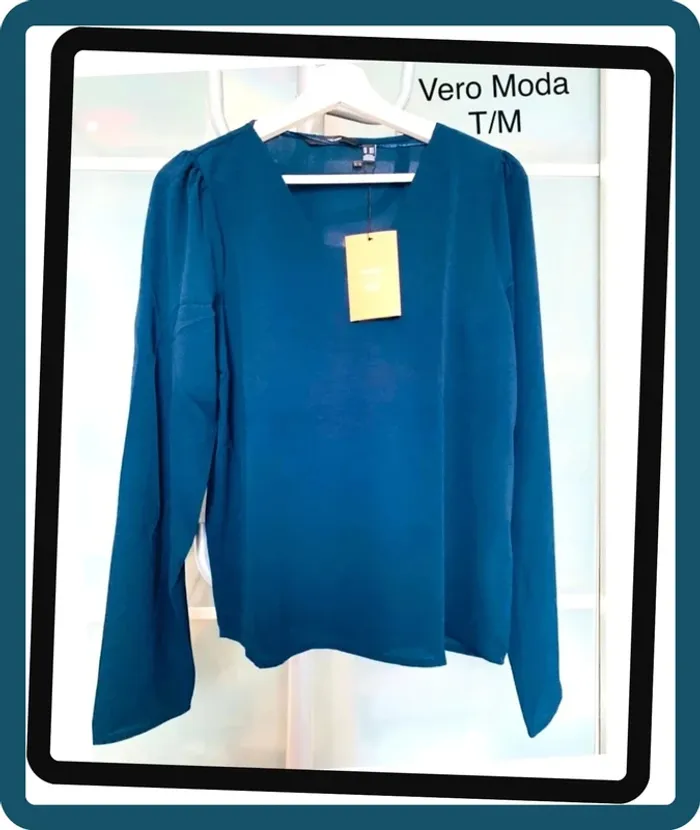Blouse en Mousseline Marine Vero Moda T/M