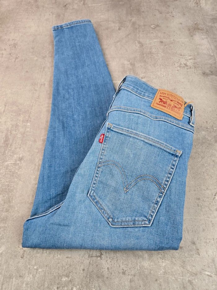 Jean levi's mile high super skinny bleu femme taille haute taile 30 bon état - photo numéro 2
