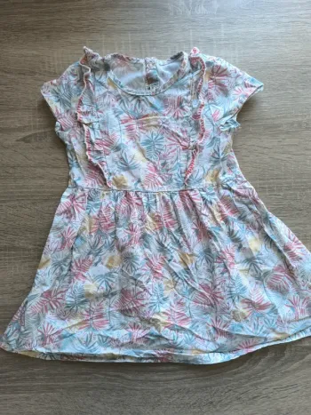 Robe fleurie Petit béguin 4 ans