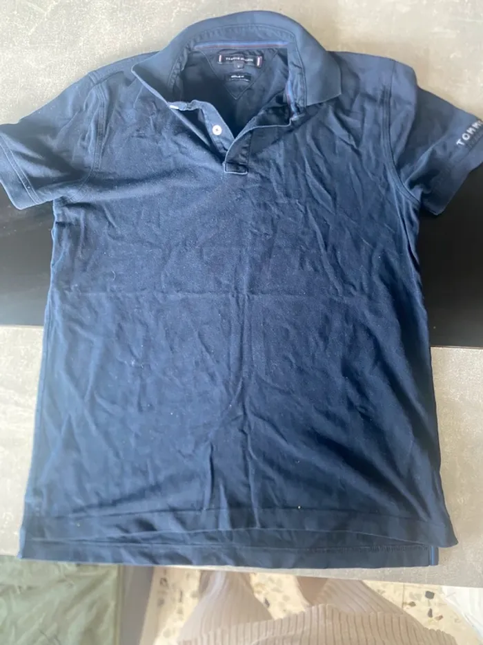 Polo bleu marine homme S - tommy Hilfiger