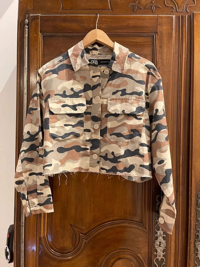 Superbe Veste army Zara 🌸 M 38 40 - photo numéro 6