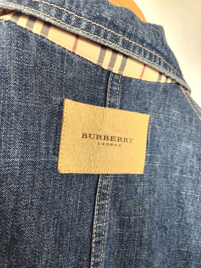 Veste en Jean Femme Burberry London - Bleu Marine - Taille 40 (UK 12) - photo numéro 7