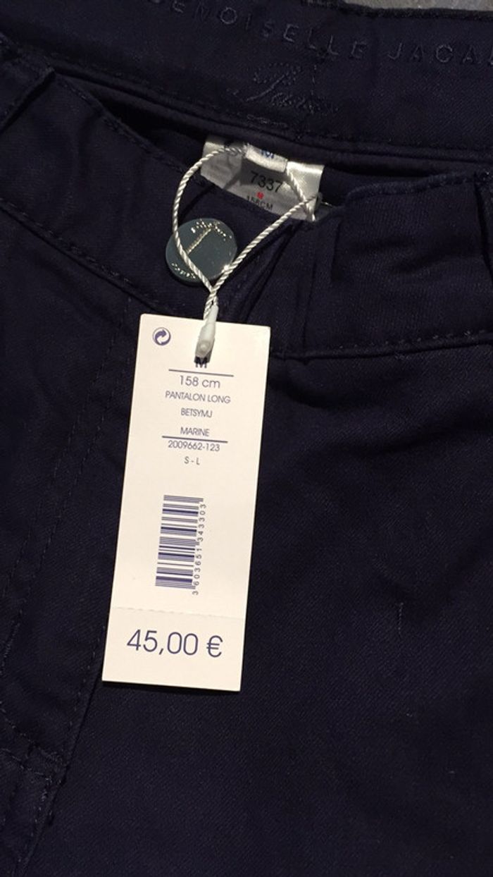 Pantalon jeans Betsy marine JACADI 158cm neuf - photo numéro 5