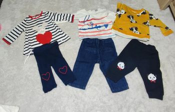 Lot 3 ensembles filles 6 mois