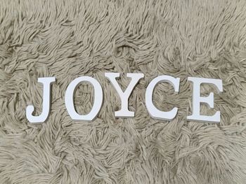 Lettres prénom Joyce