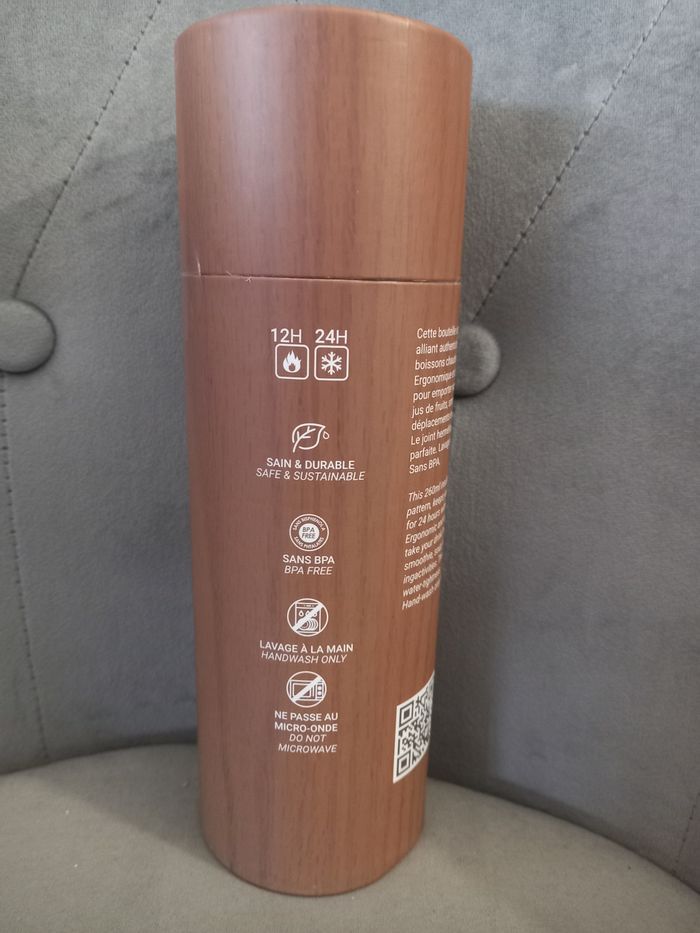 Bouteille Isotherme Bois Wood Yoko Design - photo numéro 4