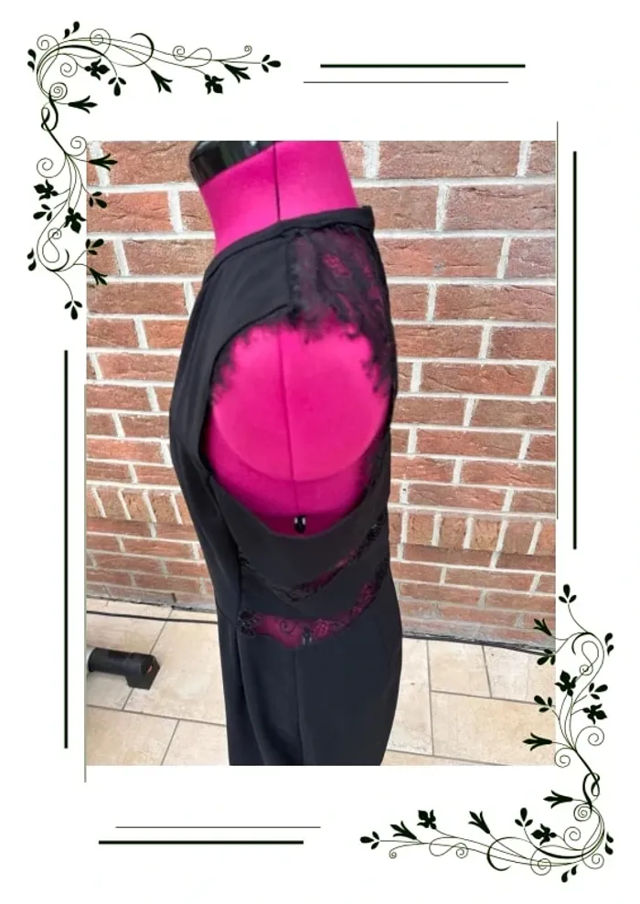 Superbe robe Morgan noire dentelle taille 40 - photo numéro 3