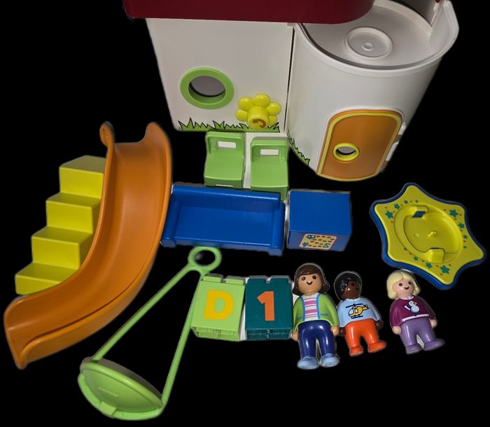 123 playmobil garderie transportable 70399 complète avec boite - photo numéro 3