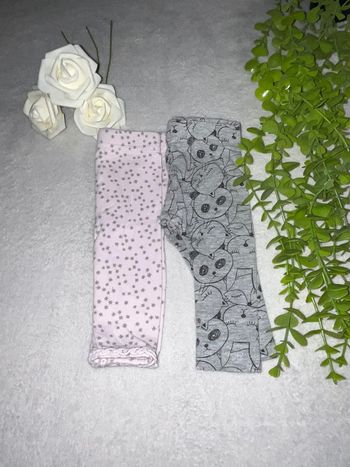 Lots de 2 legging pour bébé fille